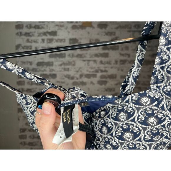 Nip tuck swim | navy blue patterns one piece swim suit - Picture 5 of 13